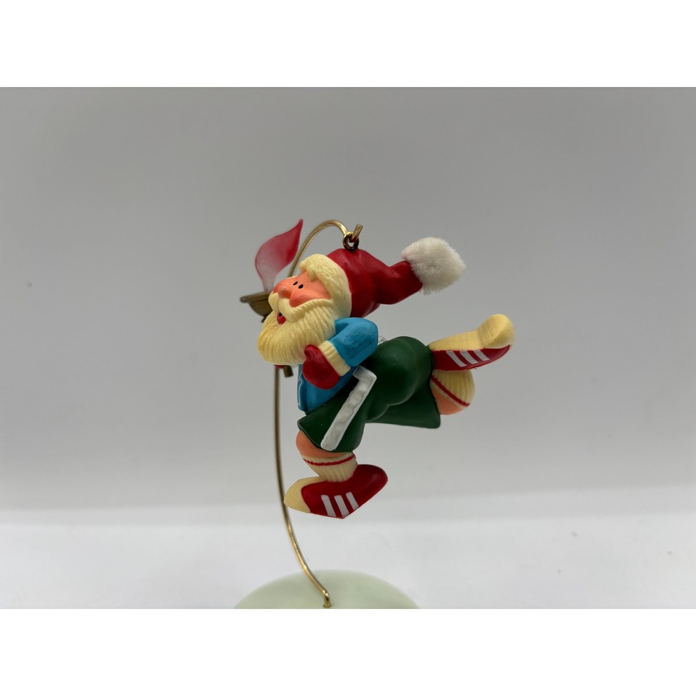 Hallmark Keepsake Dated 1984 Vintage Marathon Santa Handcrafted Ornament
